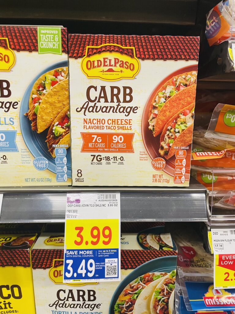 old el paso carb advantage kroger shelf image (1)