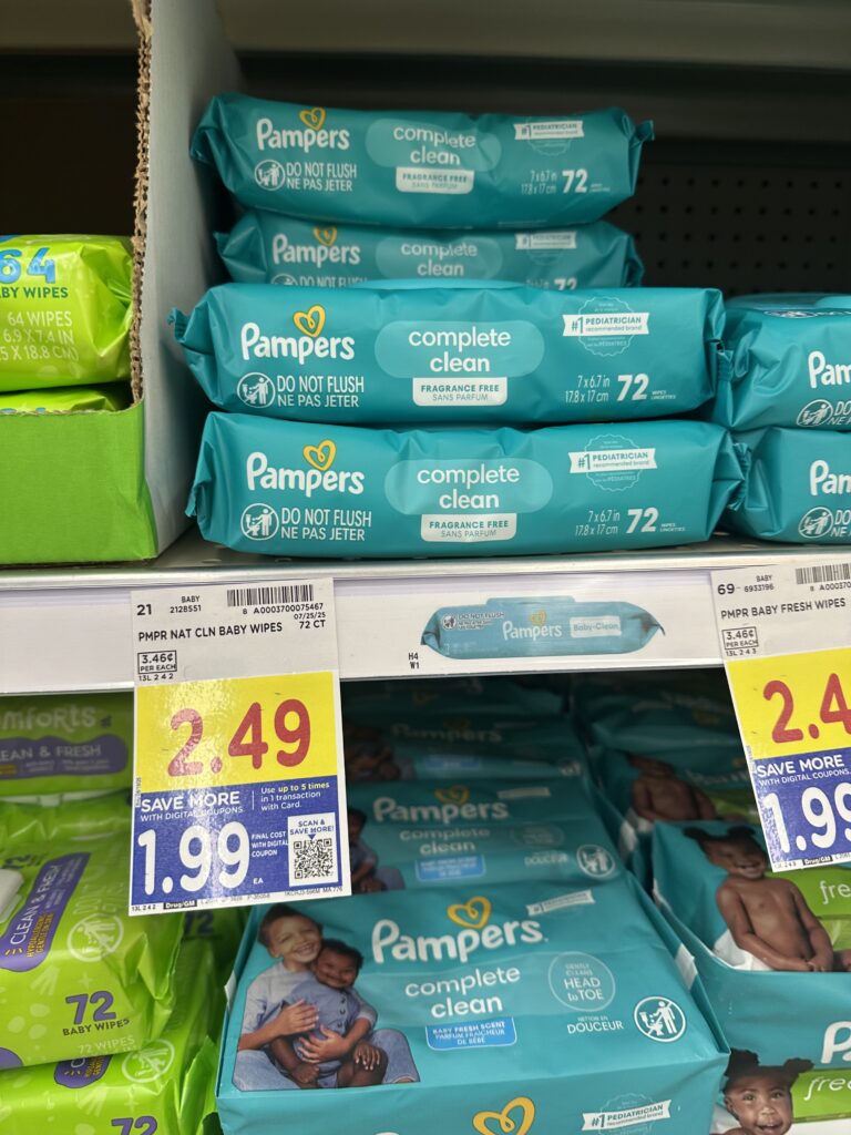 pampers single wipes kroger shelf image (1)