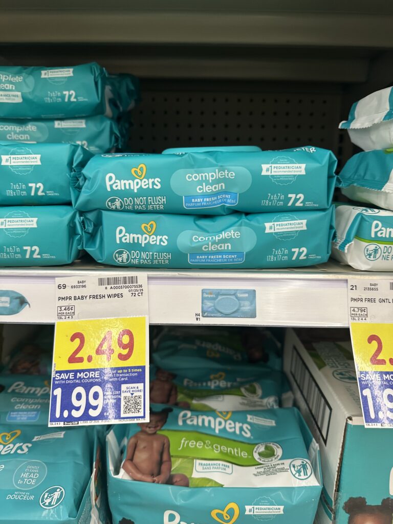 pampers single wipes kroger shelf image (1)