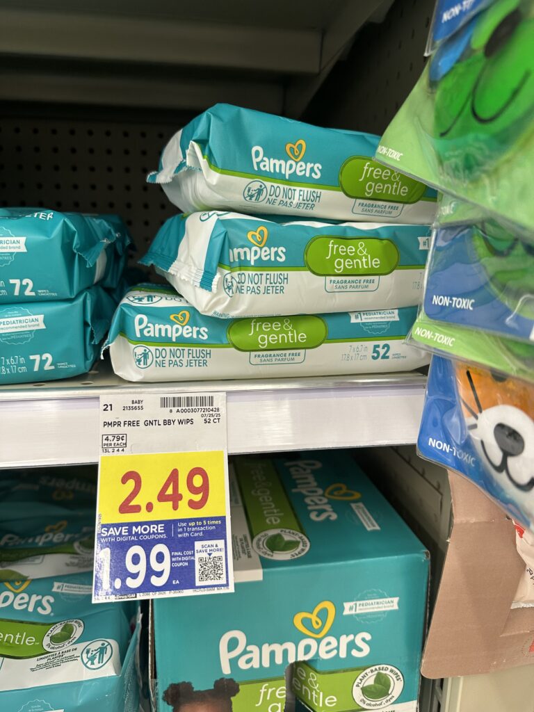 pampers single wipes kroger shelf image (1)