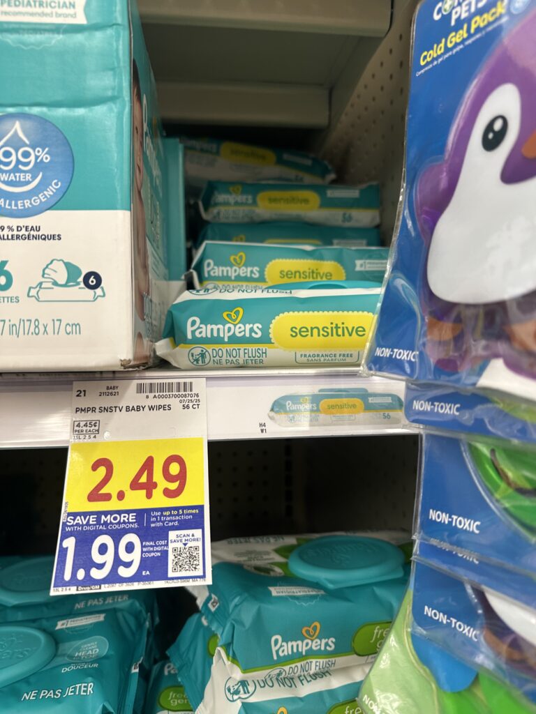 pampers single wipes kroger shelf image (1)