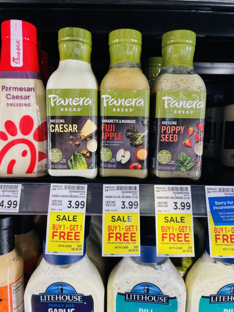 panera dressing kroger shelf image