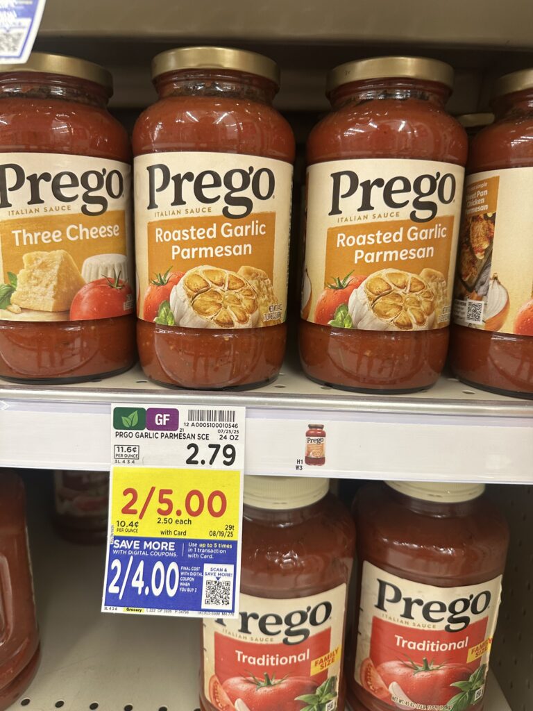 prego alfredo and pasta sauce kroger shelf image (1)