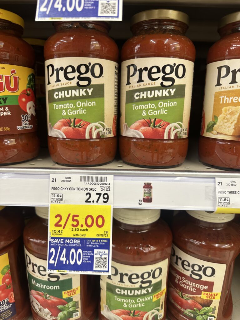 prego alfredo and pasta sauce kroger shelf image (1)