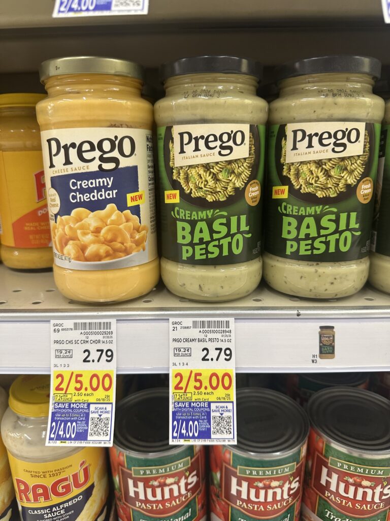 prego alfredo and pasta sauce kroger shelf image (1)