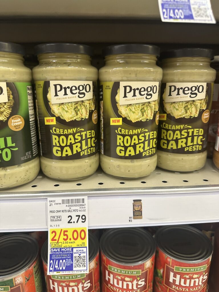 prego alfredo and pasta sauce kroger shelf image (1)