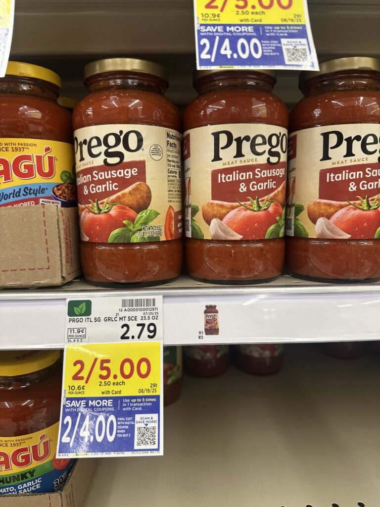prego alfredo and pasta sauce kroger shelf image (1)
