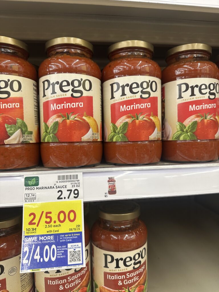 prego alfredo and pasta sauce kroger shelf image (1)