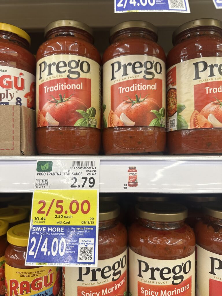 prego alfredo and pasta sauce kroger shelf image (1)