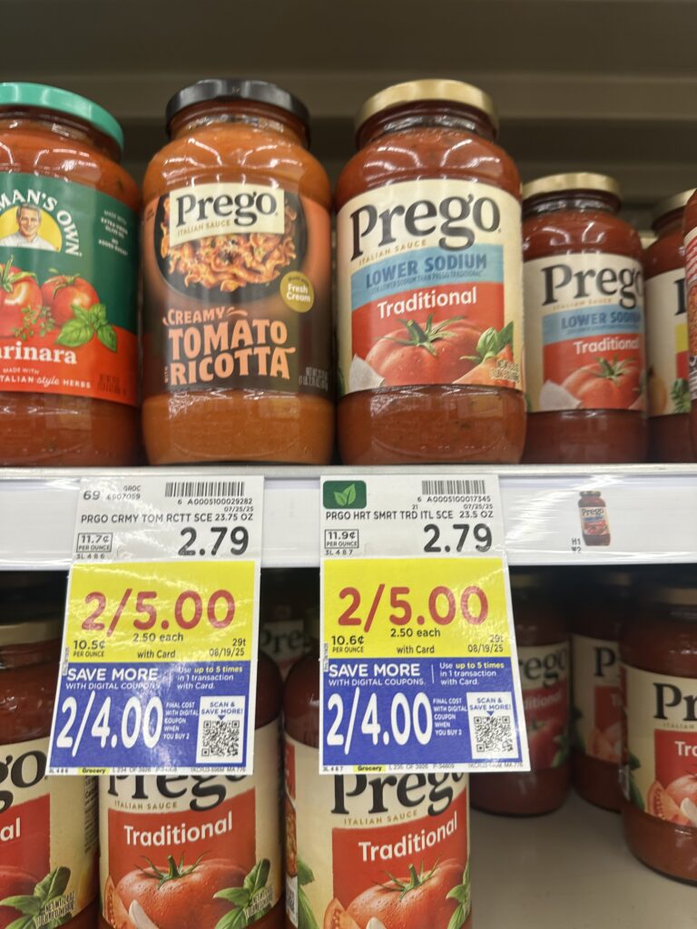 prego alfredo and pasta sauce kroger shelf image (1)