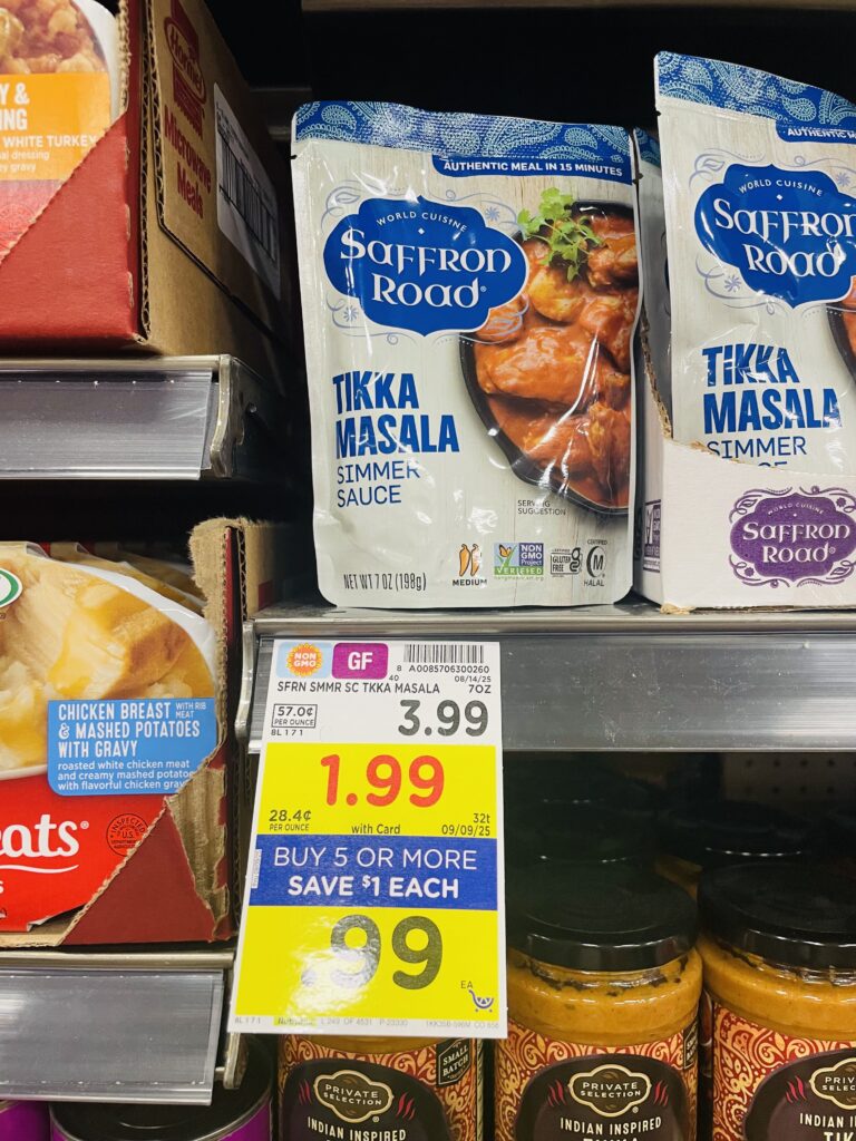 saffron road sauce kroger shelf image (2)