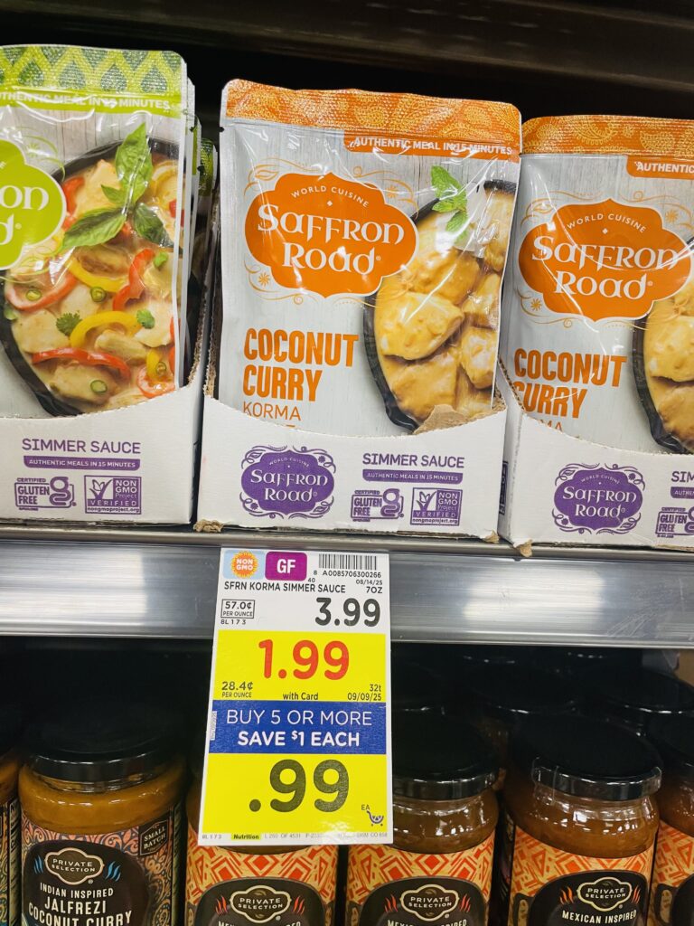 saffron road sauce kroger shelf image (2)