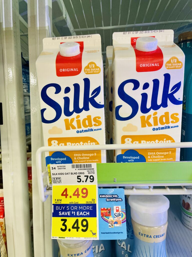 silk kids kroger shelf image