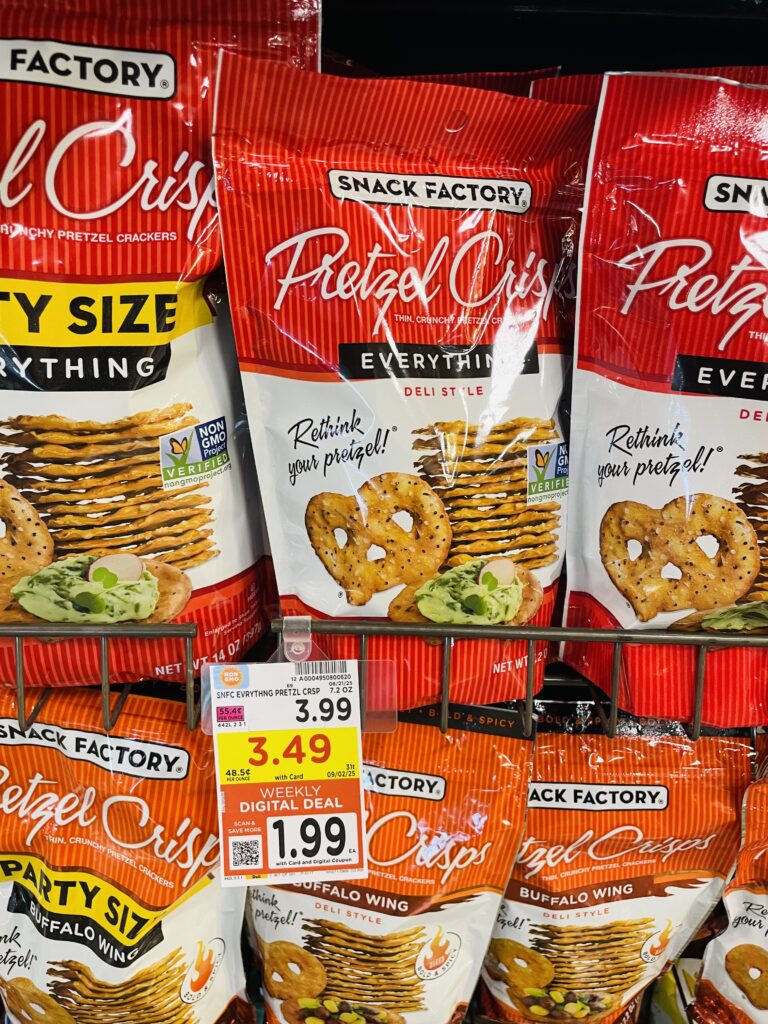 snack factory pretzel crisps kroger shelf image (1)