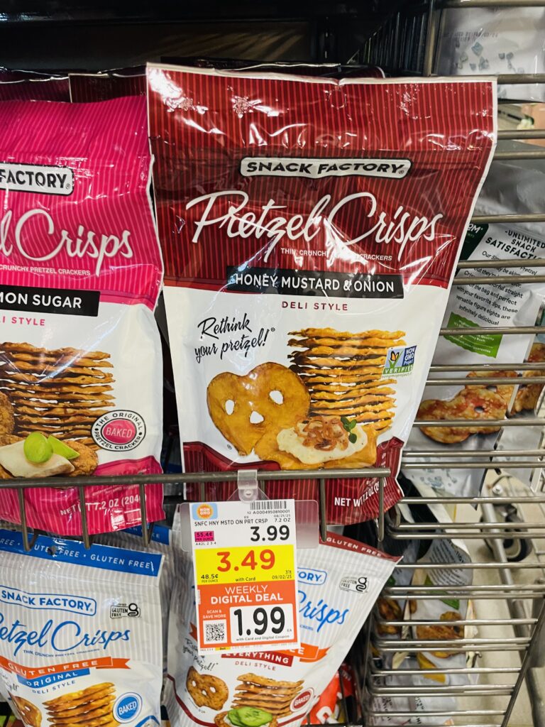 snack factory pretzel crisps kroger shelf image (1)
