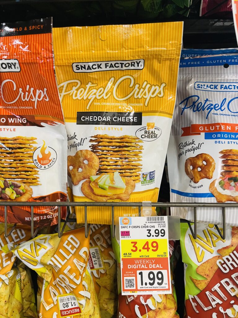 snack factory pretzel crisps kroger shelf image (1)