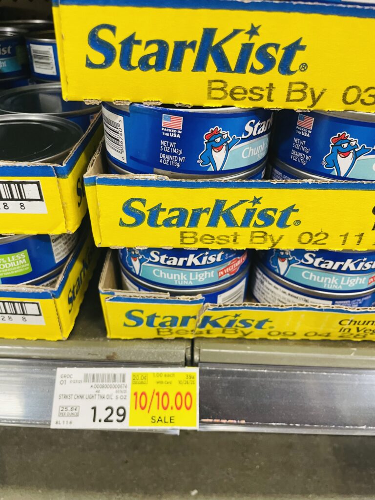 starkist tuna kroger shelf image (1)