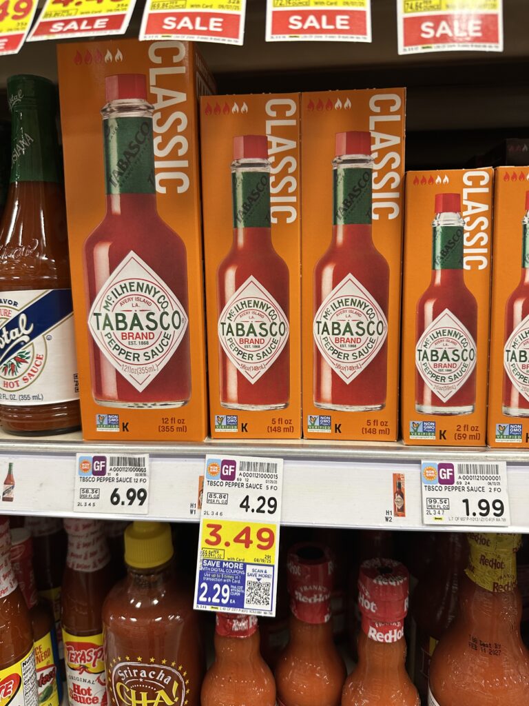 tabasco sauce kroger shelf image (1)