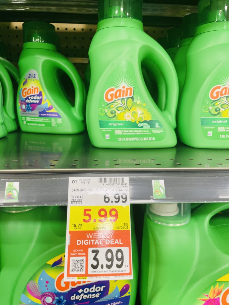 tide and gain kroger shelf image (1)