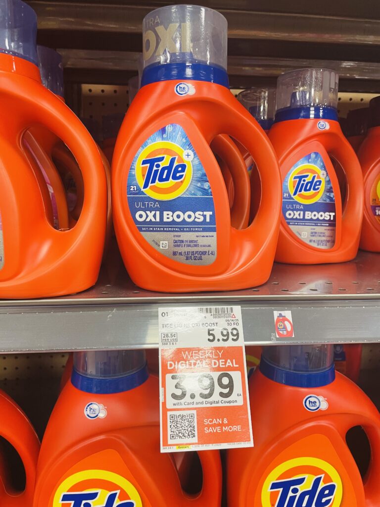 tide and gain kroger shelf image (1)
