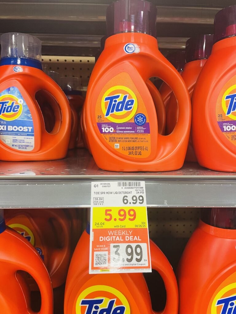 tide and gain kroger shelf image (1)