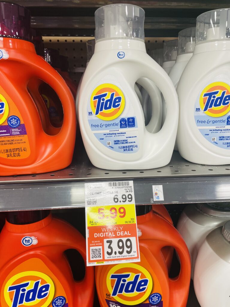 tide and gain kroger shelf image (1)