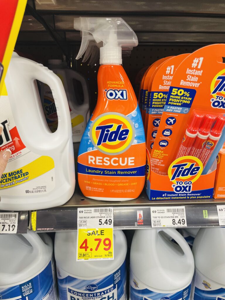 tide rescue kroger shelf image