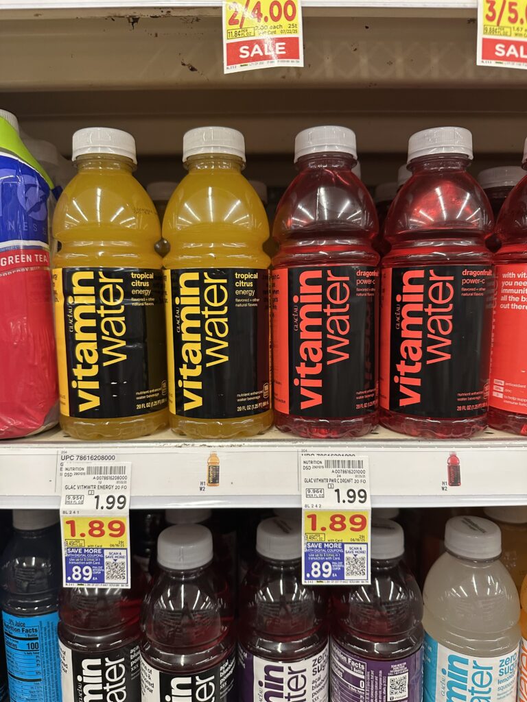 vitamin water kroger shelf image (1)