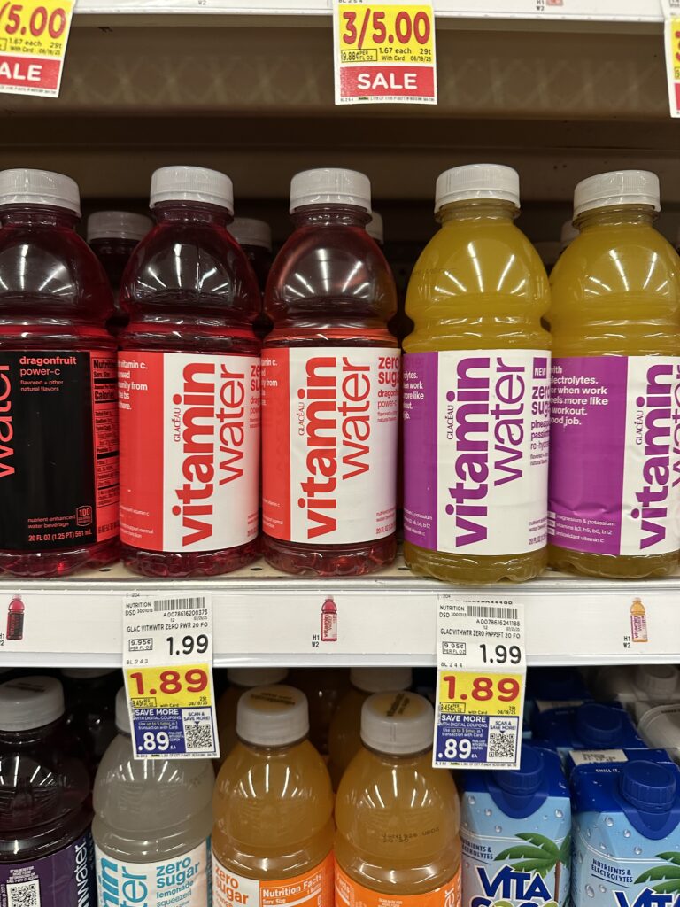 vitamin water kroger shelf image (1)