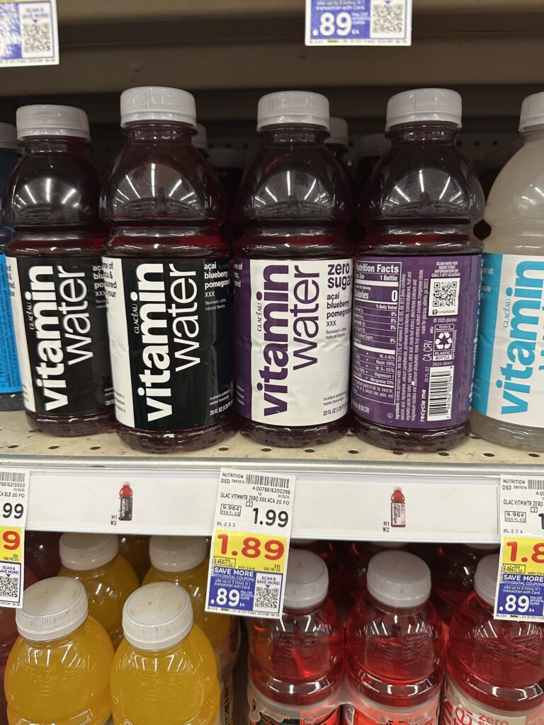 vitamin water kroger shelf image (1)