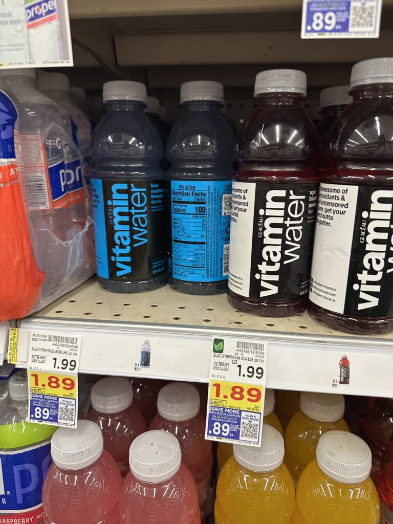 vitamin water kroger shelf image (1)