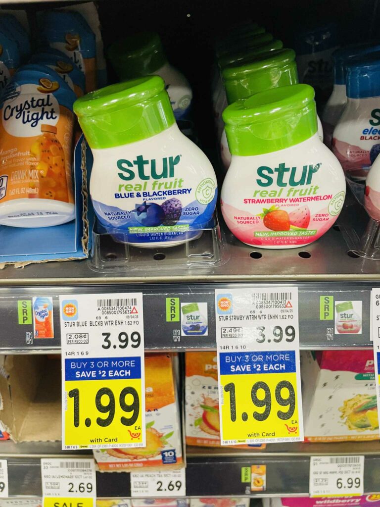Stur Water Enhancers Kroger Shelf Image