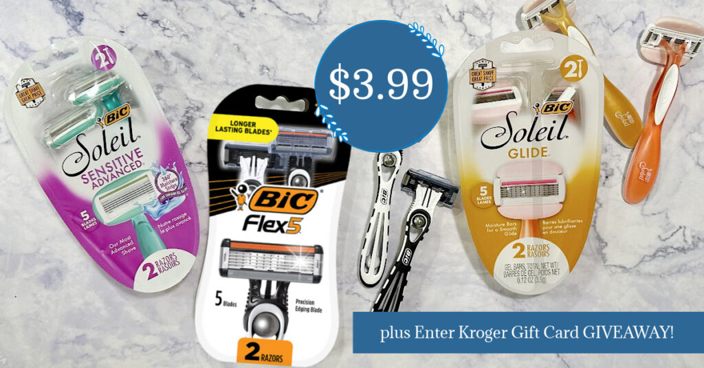 BIC® Disposable Razors Only $3.99 with Kroger Weekly Digital Deal ...
