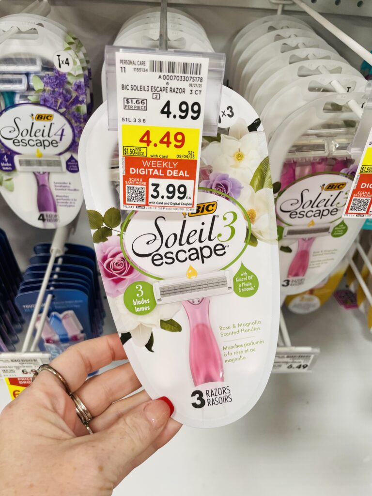 BIC Disposable Razors Kroger Shelf Image