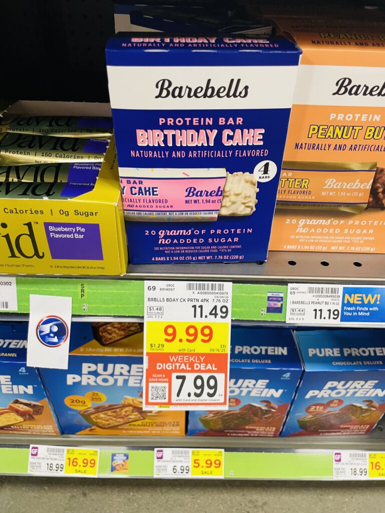 Barebell Protein Bars Kroger Shelf image (