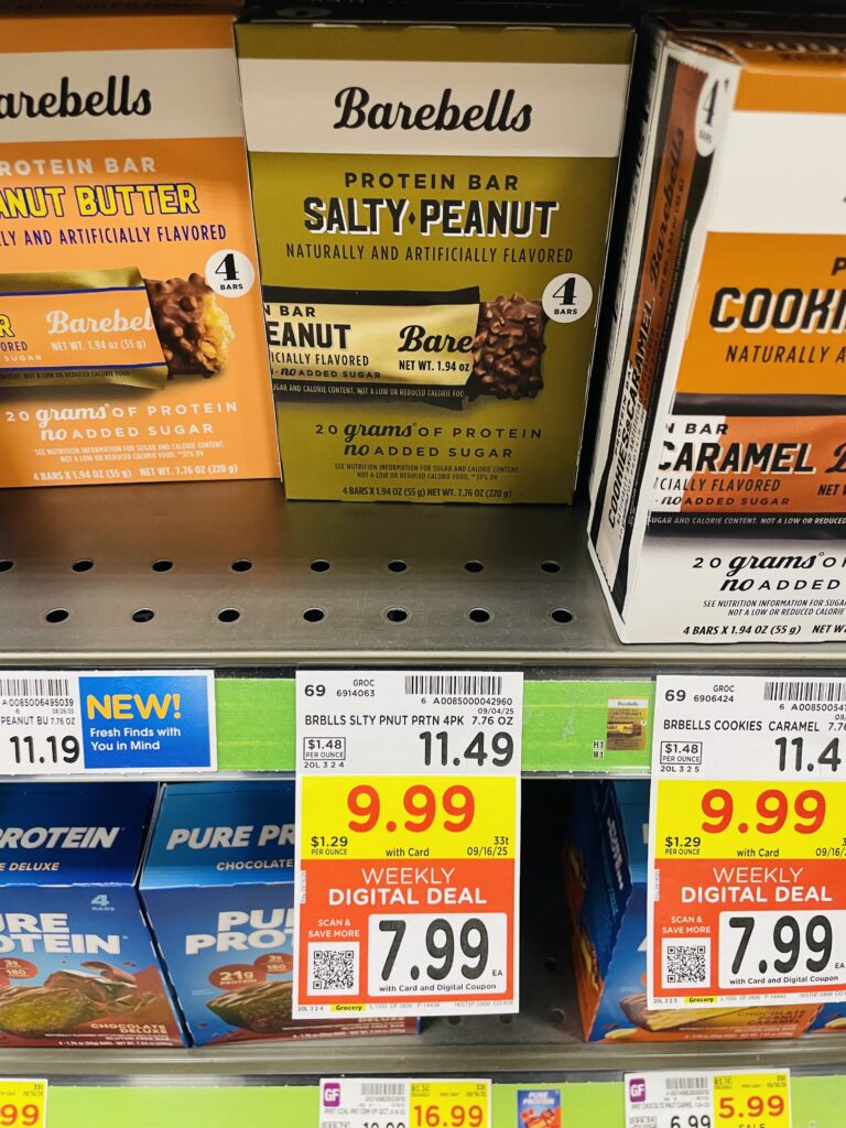 Barebell Protein Bars Kroger Shelf image (