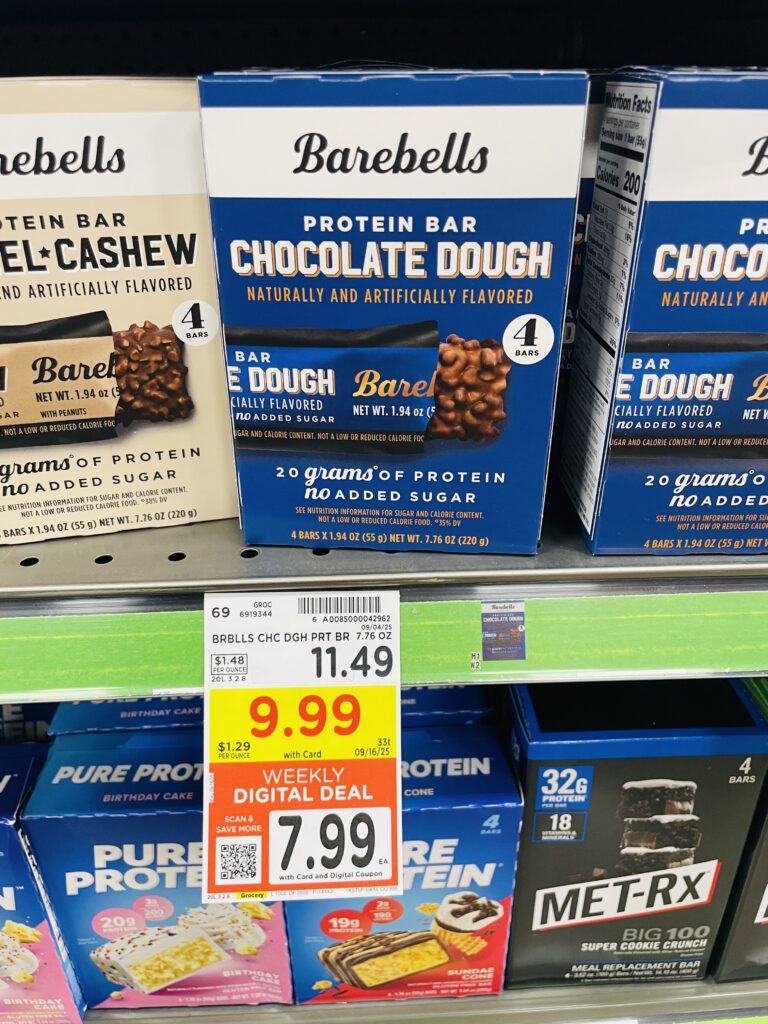 Barebell Protein Bars Kroger Shelf image (