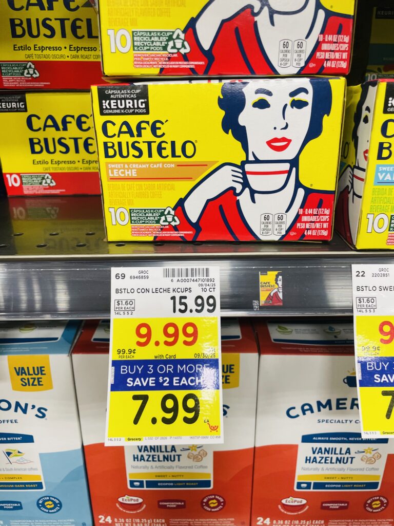 Cafe Bustelo Kroger Shelf Image 