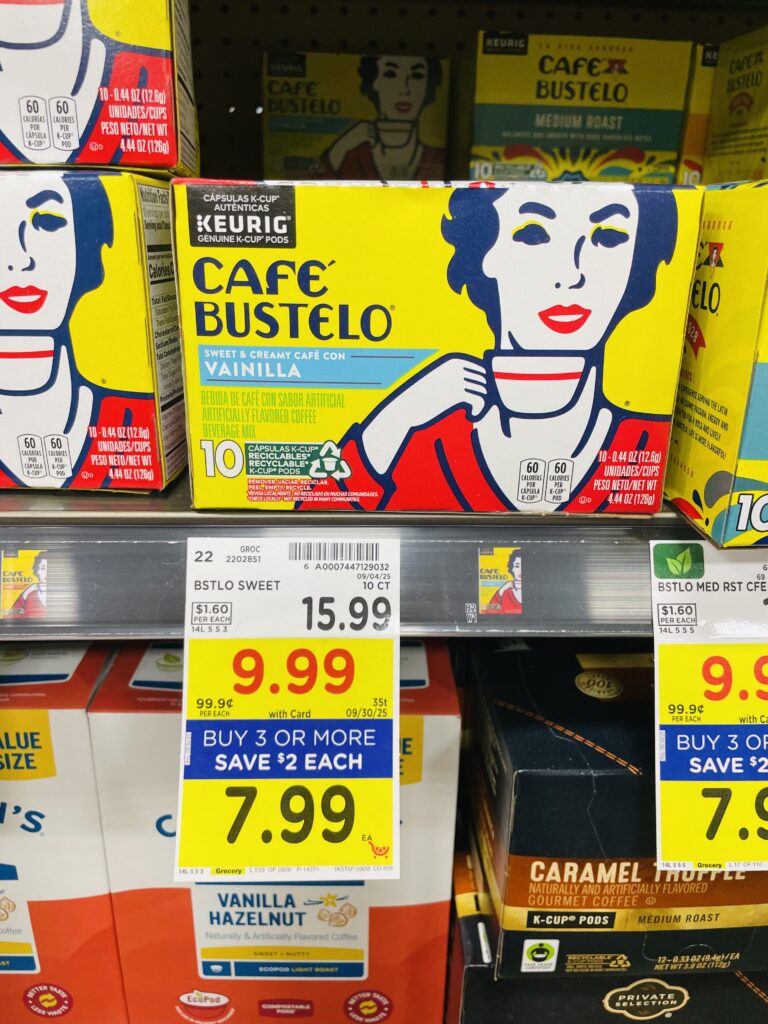 Cafe Bustelo Kroger Shelf Image 
