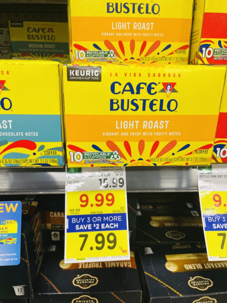 Cafe Bustelo Kroger Shelf Image 