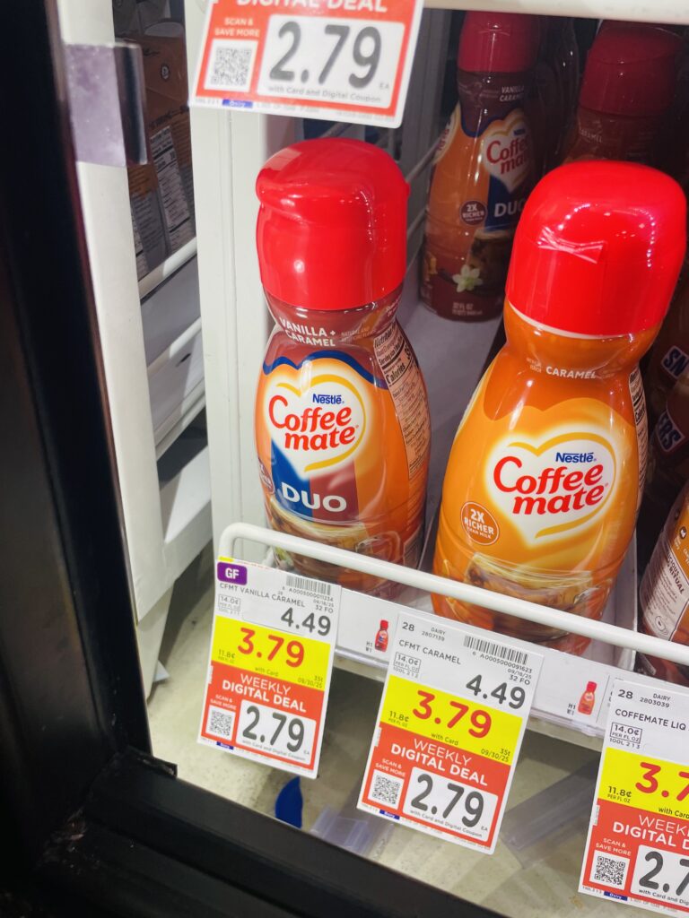 Coffee mate creamer kroger shelf image