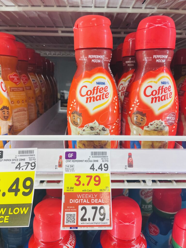 Coffee mate creamer kroger shelf image