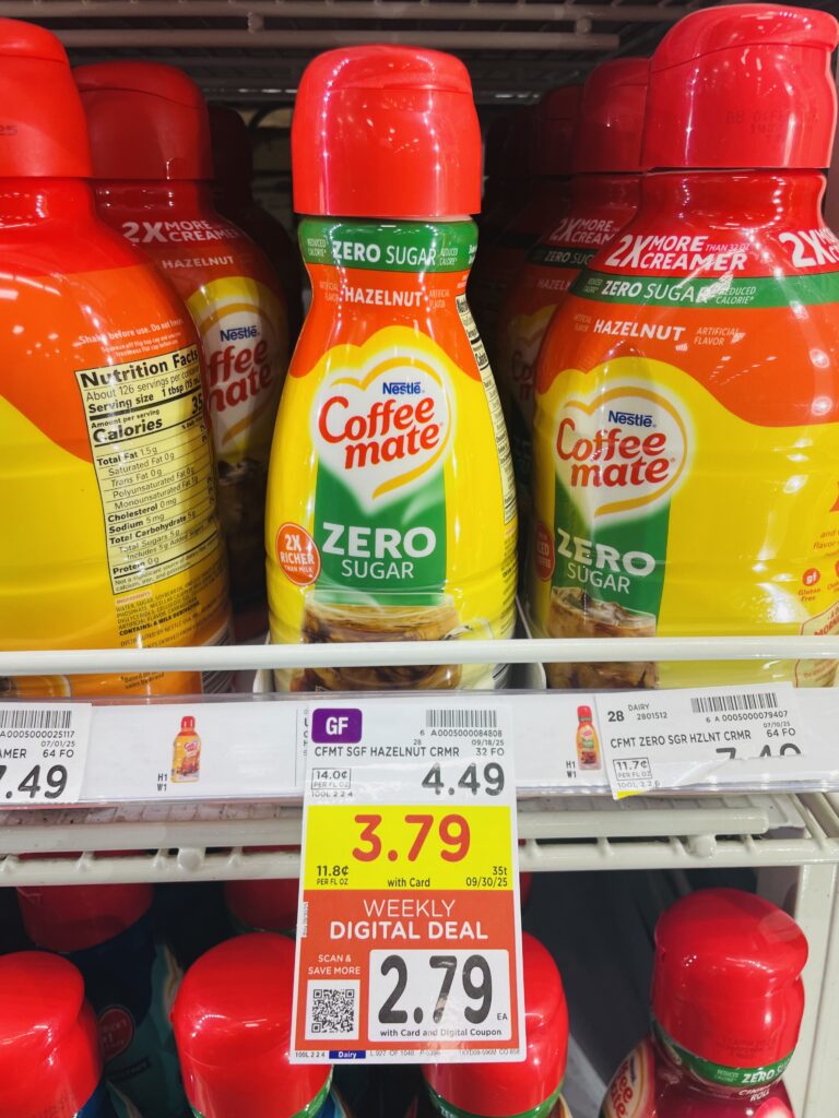 Coffee mate creamer kroger shelf image
