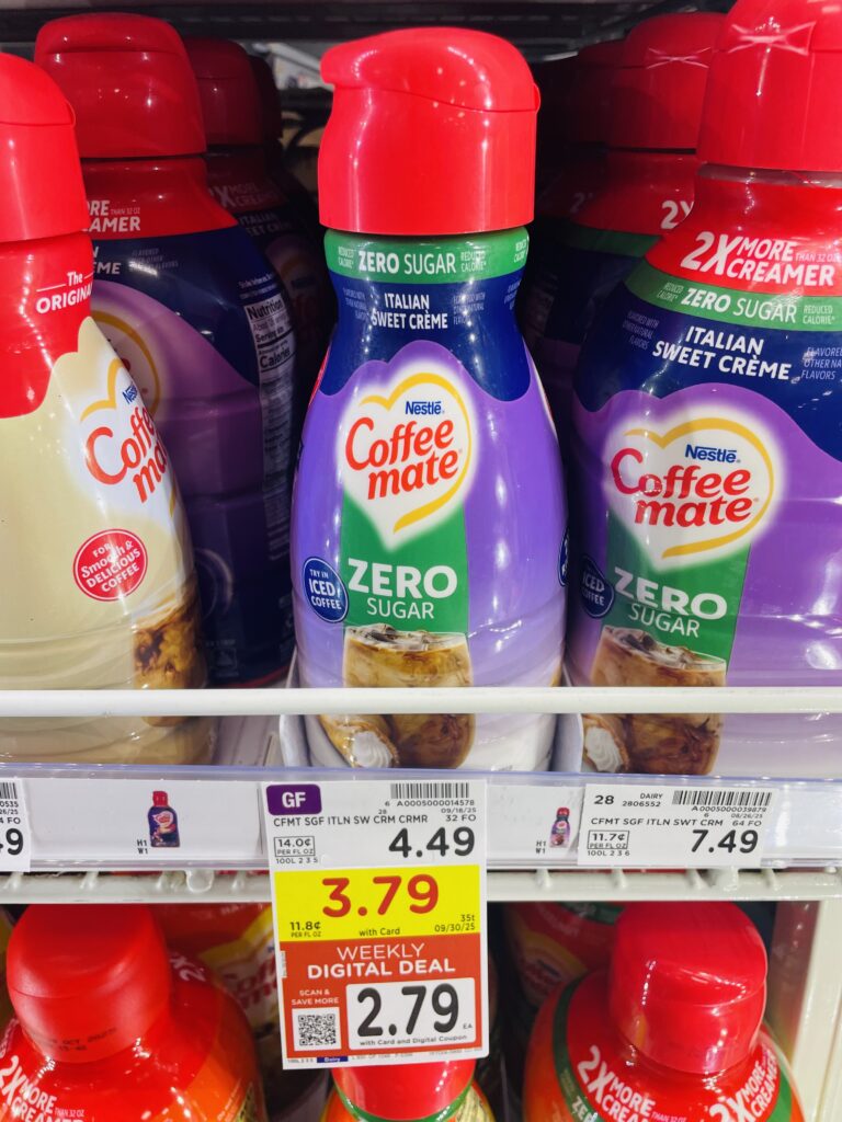 Coffee mate creamer kroger shelf image