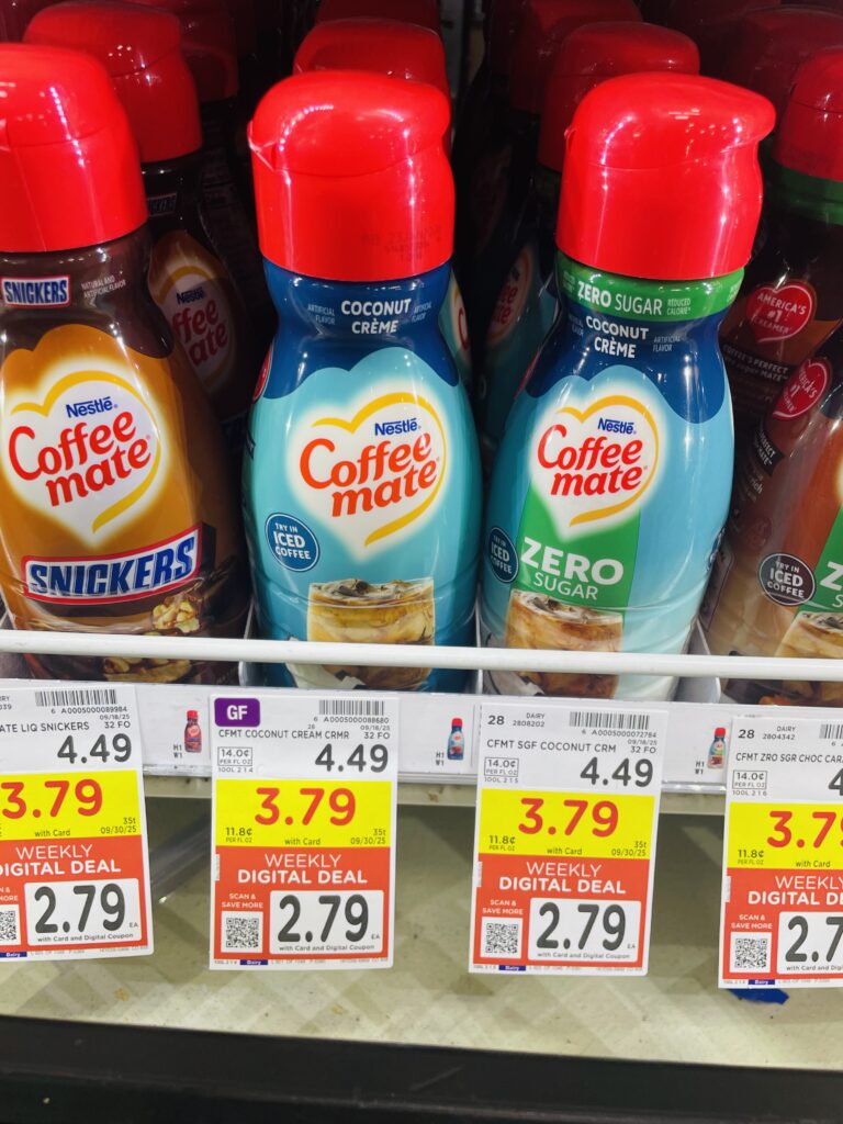 Coffee mate creamer kroger shelf image