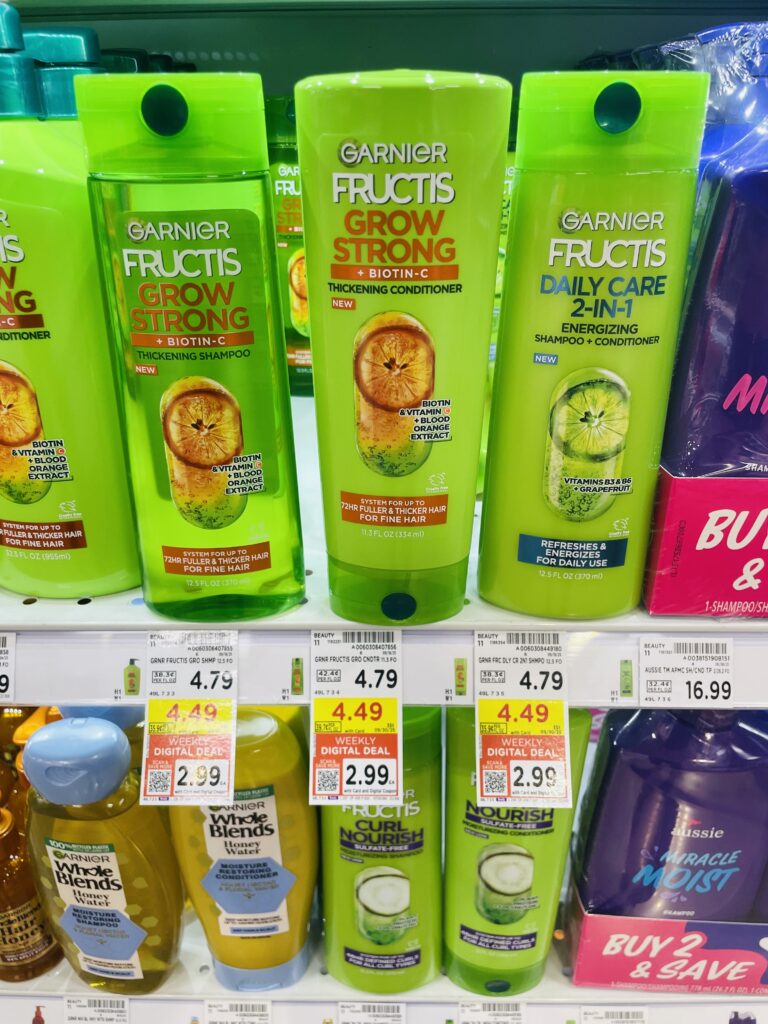 Garnier Fructis Kroger Shelf Image