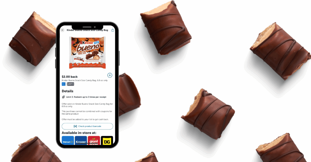 Kinder Bueno Snack Size Candy Kroger ibotta Rebate