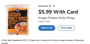 Kroger 2 day sale