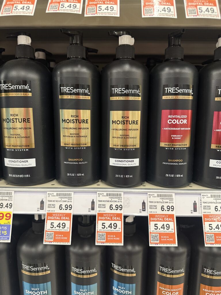 TRESemme Hair Care Kroger Shelf Image