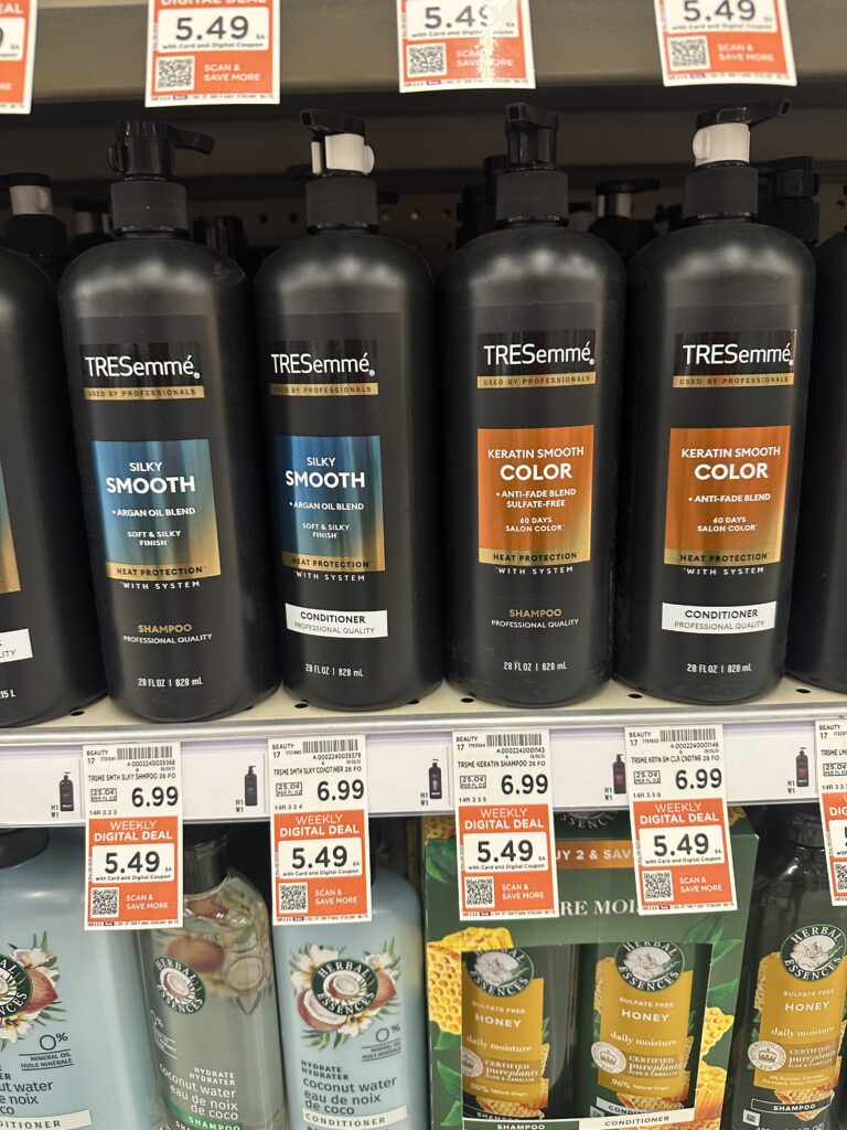 TRESemme Hair Care Kroger Shelf Image